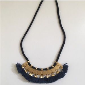 Madewell Supernova Tassel Necklace Navy